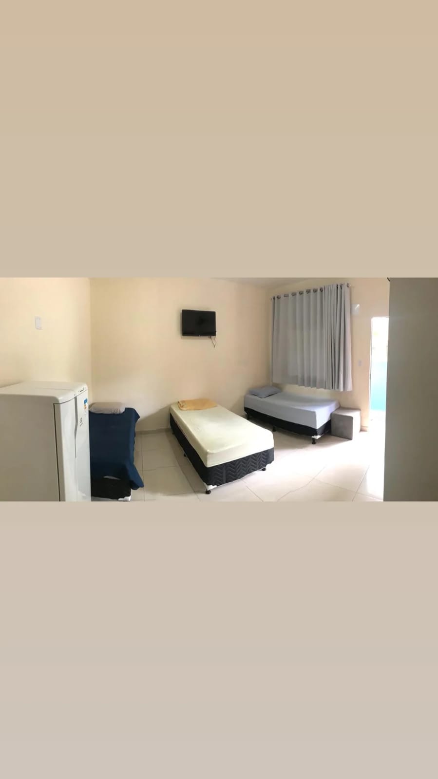 Quartos organizados e arejados